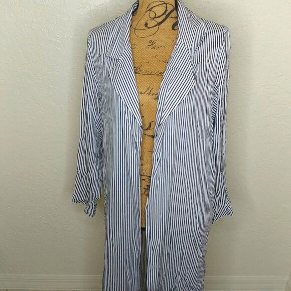 Anama Striped Jacket/Kimono Size L - Picture 1 of 4